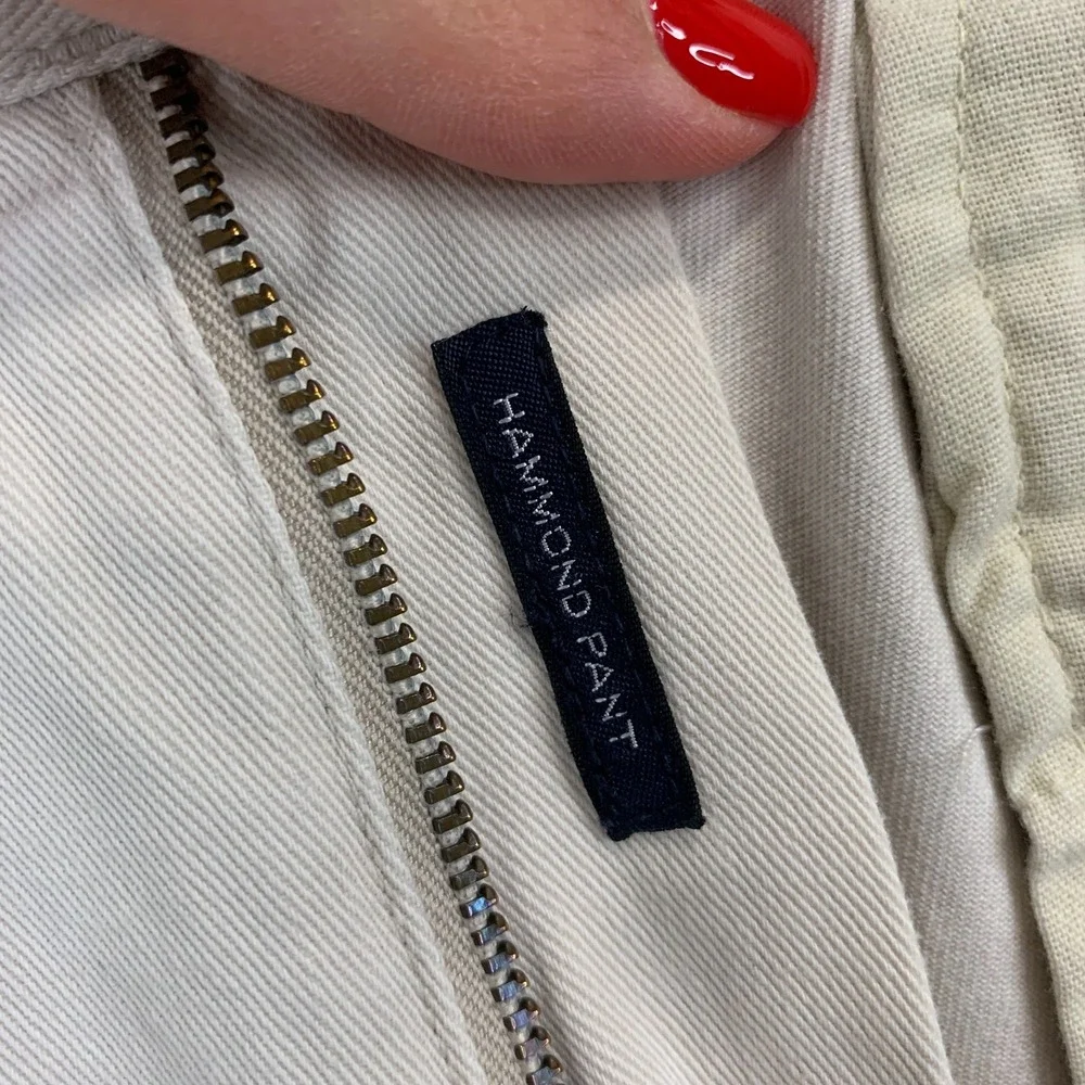 VTG Polo Ralph Lauren Hammond Pants Men's 36 Pleated White Classic Chino Preppy